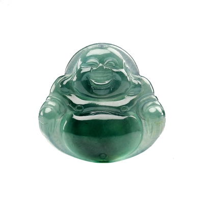 Y72)ヒスイ翡翠糯種水色暗緑A貨『悟道』精彫 彫牌 翡翠吊墜 5DD13517CF-SP-11604896.jpg
