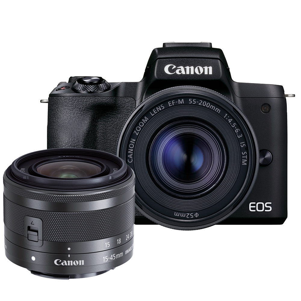 Canon EOS M50 Mark II M50M2 15-45mm+55-200mm IS STM 雙鏡組公司貨