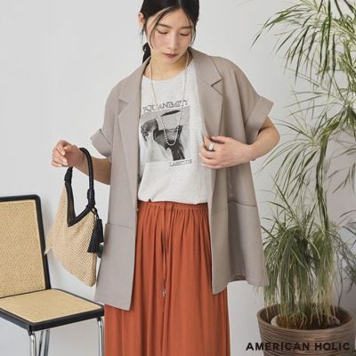〈AMERICAN HOLIC〉網眼反折袖口袋外套