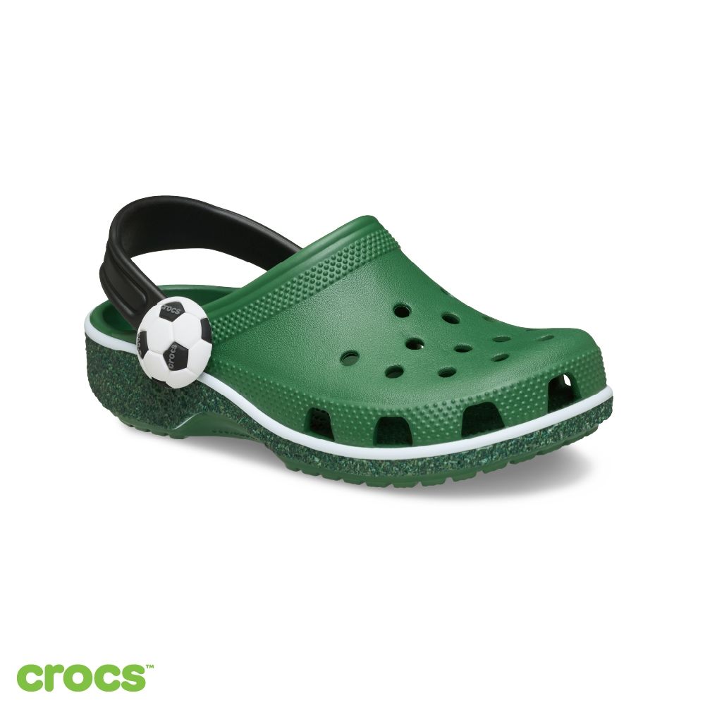 Crocs卡駱馳 (童鞋) 經典足球場小克駱格 K 大童 草地綠 213947-2CZ