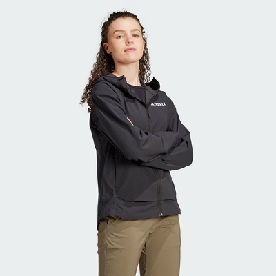 adidas 愛迪達 外套 女款 運動連帽外套 W MT SOSH JA 黑 IX1487