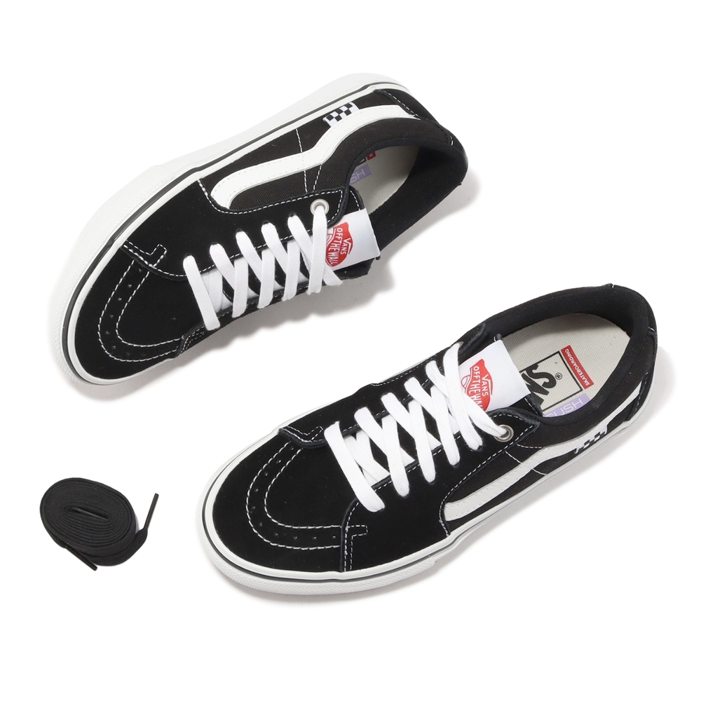 Vans 休閒鞋Skate Sk8-Low 男鞋女鞋低筒麂皮黑白VN0A5FCFY28 休閒鞋
