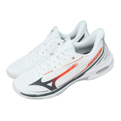 Mizuno 美津濃 網球鞋 匹克球鞋 Wave Exceed Tour 7 AC 男鞋 白 避震 61GA2670-02