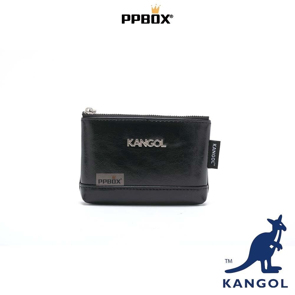 KANGOL 金屬LOGO 皮革零錢包 包包 【65528782】
