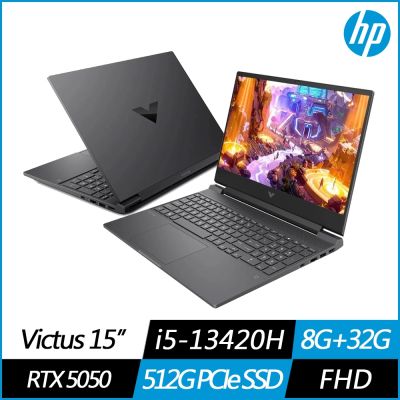 HP惠普 HP Victus 15-fa2186TX 15.6吋電競筆電(i5-13420H/RTX5050/8G+32G/512G SSD/Win11/特仕版)