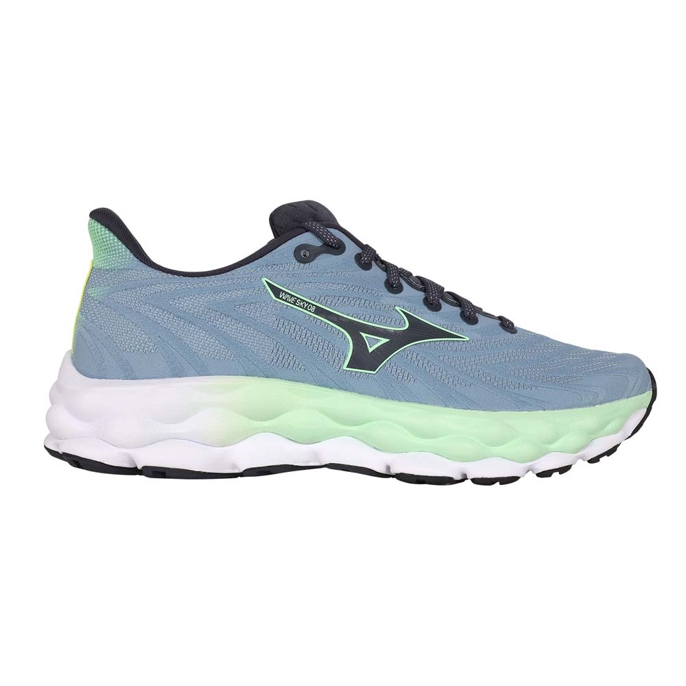 MIZUNO WAVE SKY 8 男慢跑鞋-運動休閒訓練美津濃J1GC240251 灰黑