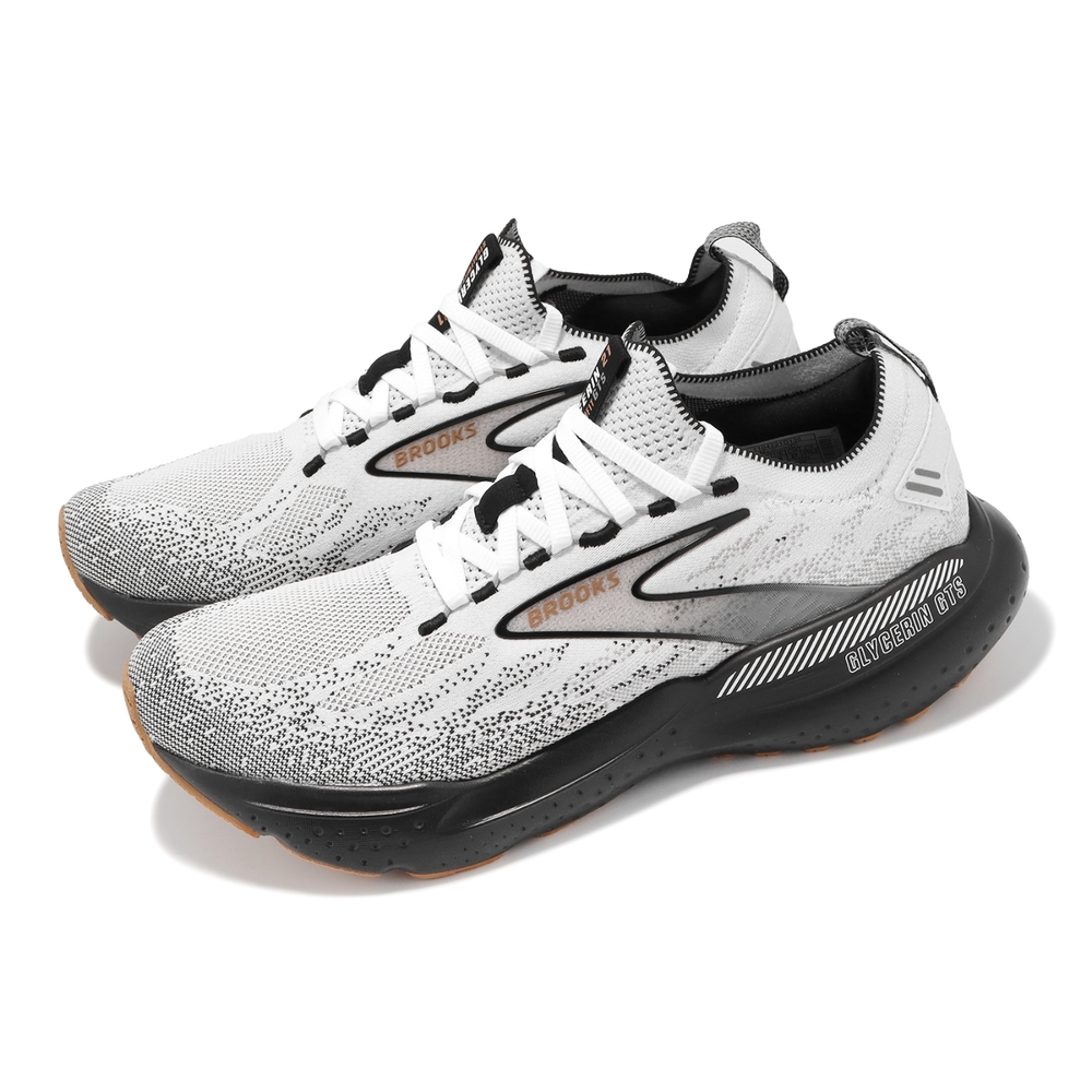 Brooks Glycerin 21 Stealthfit GTS Shoes In White/Black (1104221D135) -Men\'s US 8 Brooks Glycerin StealthFit GTS 21, Sneaker Uomo, 45 EU  main image 4
