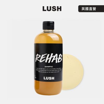 【LUSH 嵐舒】Rehab 水果特調洗髮露 500g(洗髮精/修護/亮澤/調理頭皮/溫和清潔)