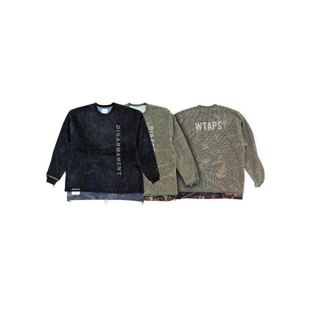 Wtaps Ghill / Ls / Cotton 卡其/黑網眼長袖Tee 252ATDT-CSM13 | 其他