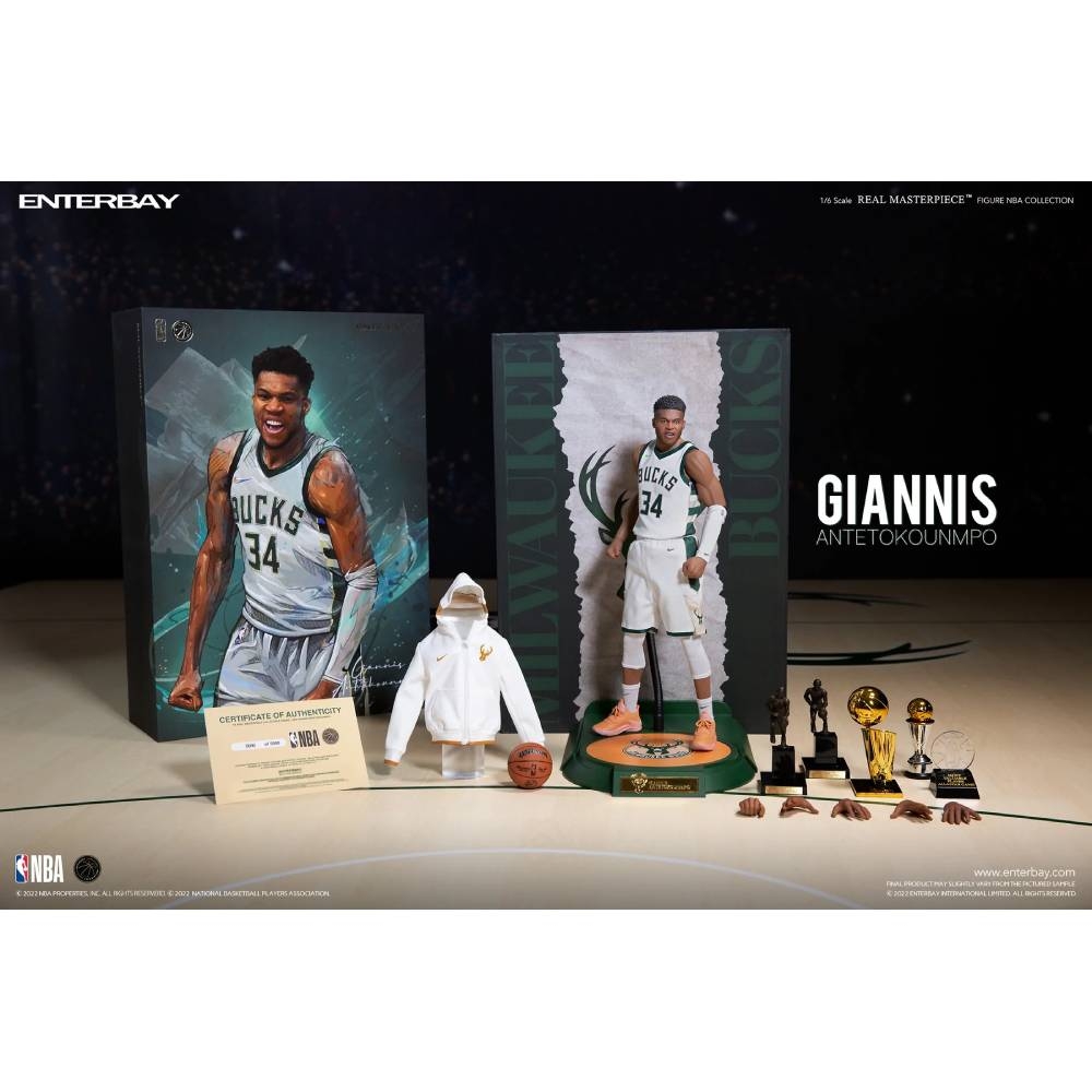 ENTERBAY 1/6 NBA公仔公鹿隊Giannis Antetokounmpo -RM-1088 | 玩偶