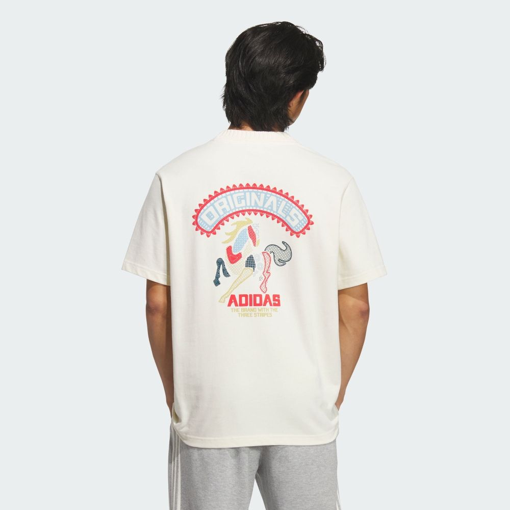 adidas 愛迪達】 CNY 短袖上衣T恤男/女- Originals KT0713 | adidas