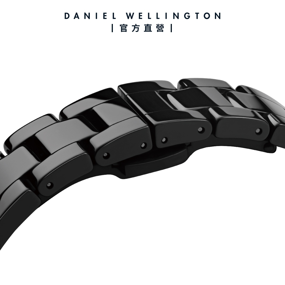 Daniel Wellington DW 手錶Iconic Link Ceramic 28mm曜石黑陶瓷