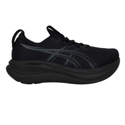 ASICS GEL-NIMBUS 28 男緩衝慢跑鞋-4E-寬楦 慢跑 1011C145-001 黑深灰