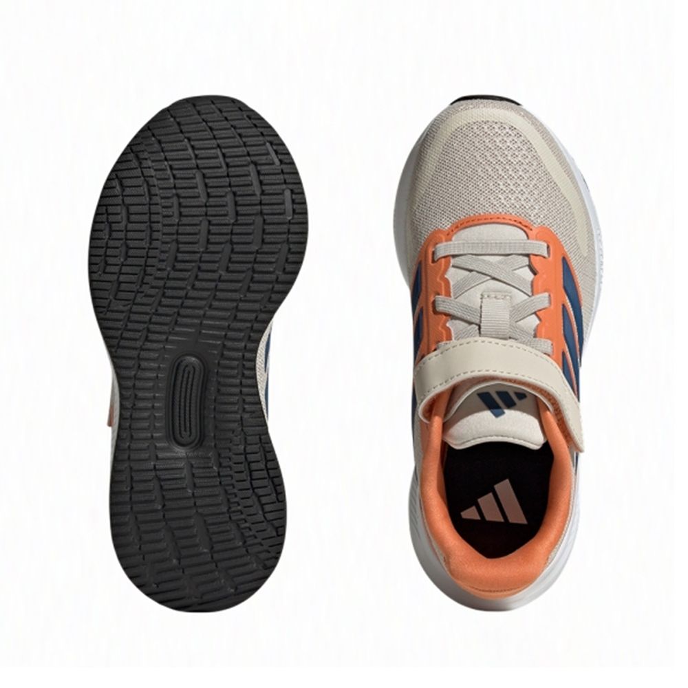 adidas 愛迪達運動鞋童鞋中童大童魔鬼氈RUNFALCON 5 EL C 橘JP9397