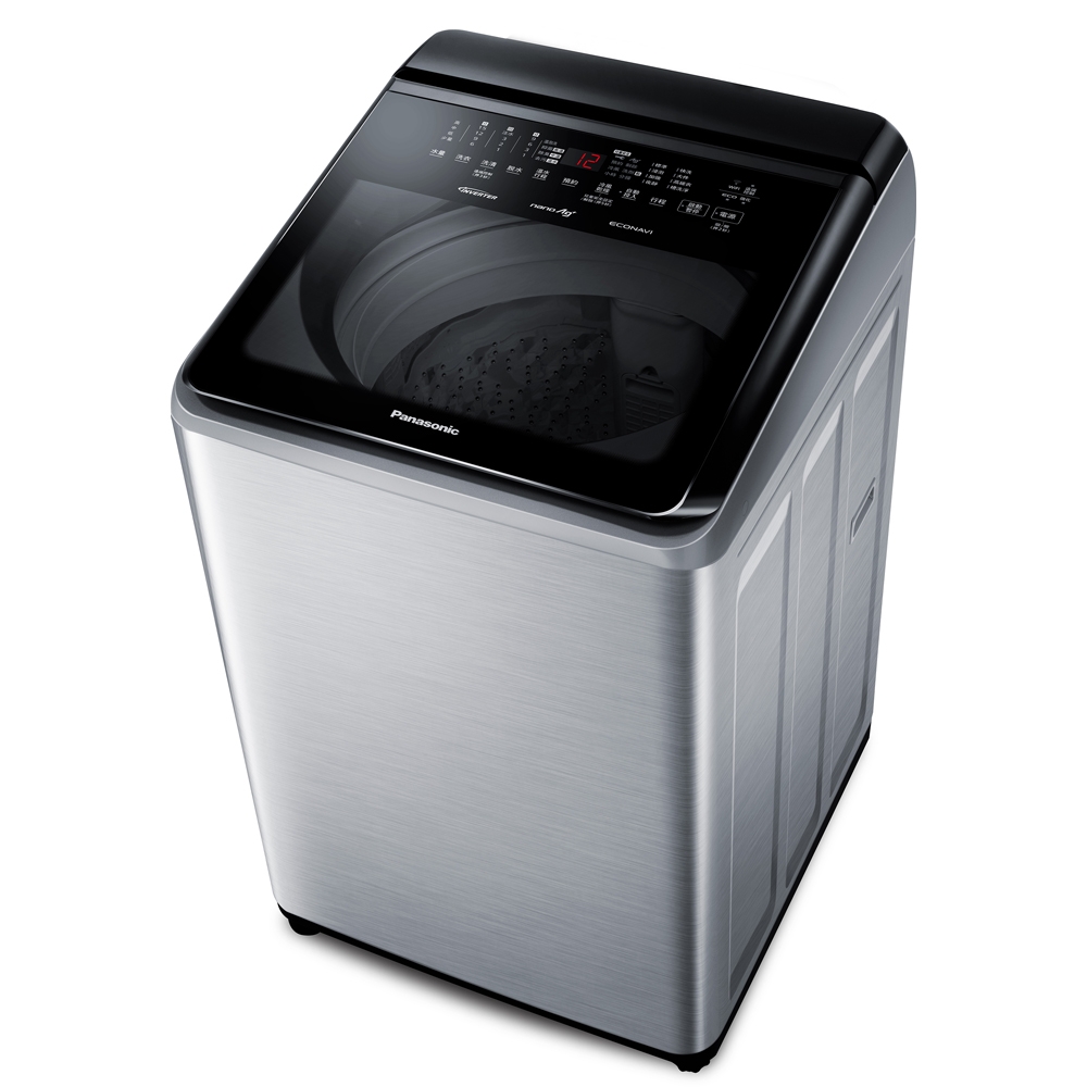 Panasonic國際牌  變頻19公斤智能聯網直立溫水洗衣機 NA-V190NMS-S 不鏽鋼