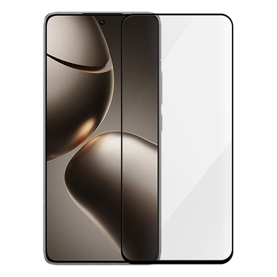Metal-Slim 小米 14T/14T Pro 全膠滿版9H鋼化玻璃貼-晶鑽黑