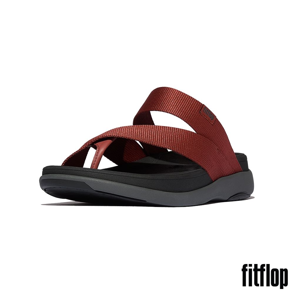 【FitFlop】F-MODE GO 編織夾腳套趾涼鞋-男(磚紅色) (磚紅色)