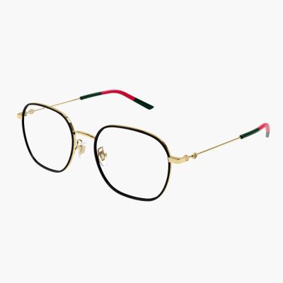 【GUCCI 古馳】不規則金屬光學眼鏡(GG1198OA-001)