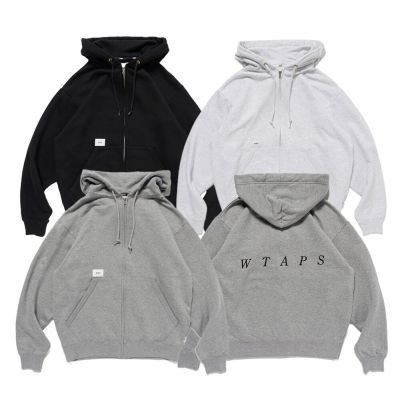 Wtaps Throwdy / Zip Hoody / Cotton 連帽外套 深灰/黑/淺灰 261ATDT-CSM03