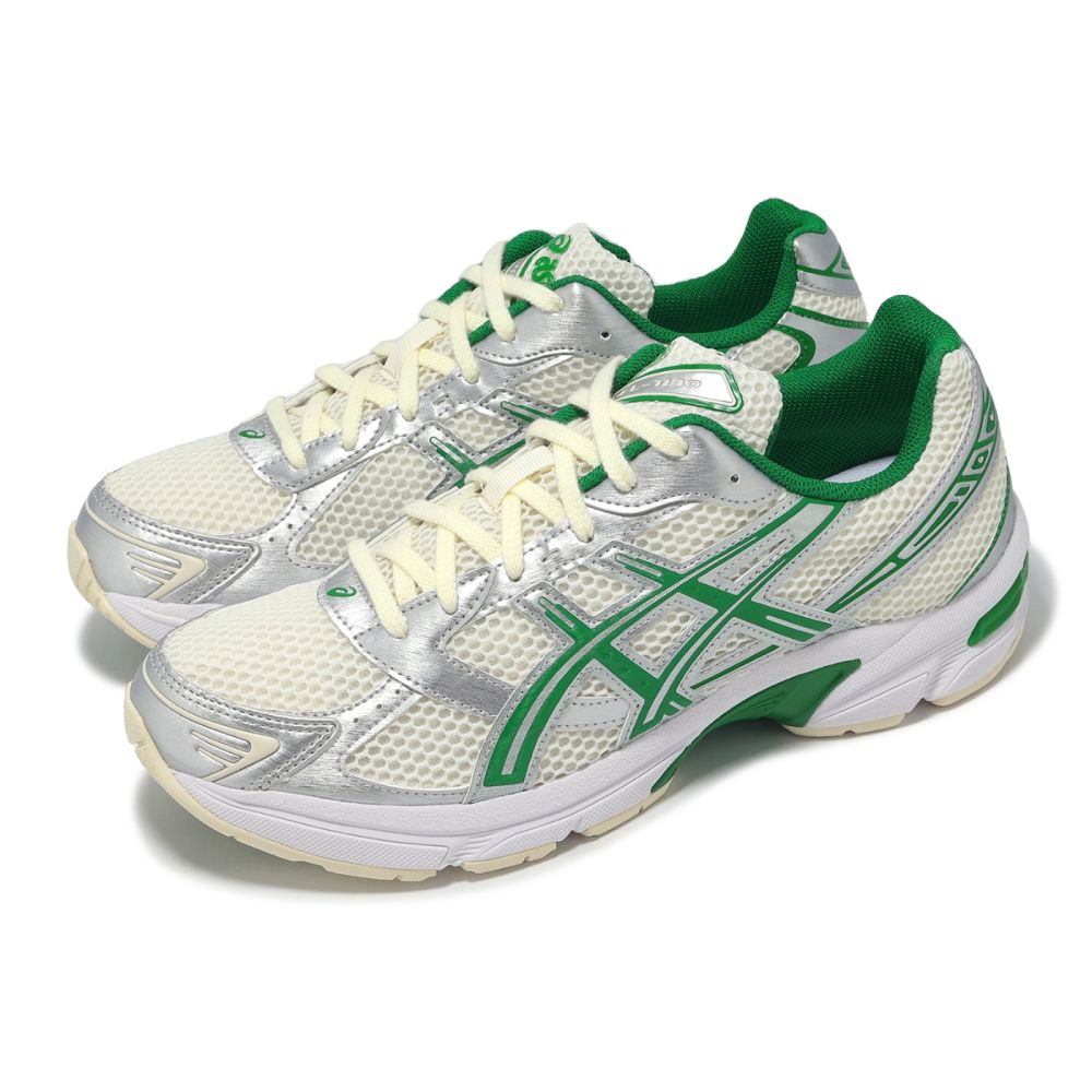 Asics 休閒鞋 GEL-1130 男鞋 女鞋 米 綠 緩衝 復古跑鞋 亞瑟膠 亞瑟士 1201A974100