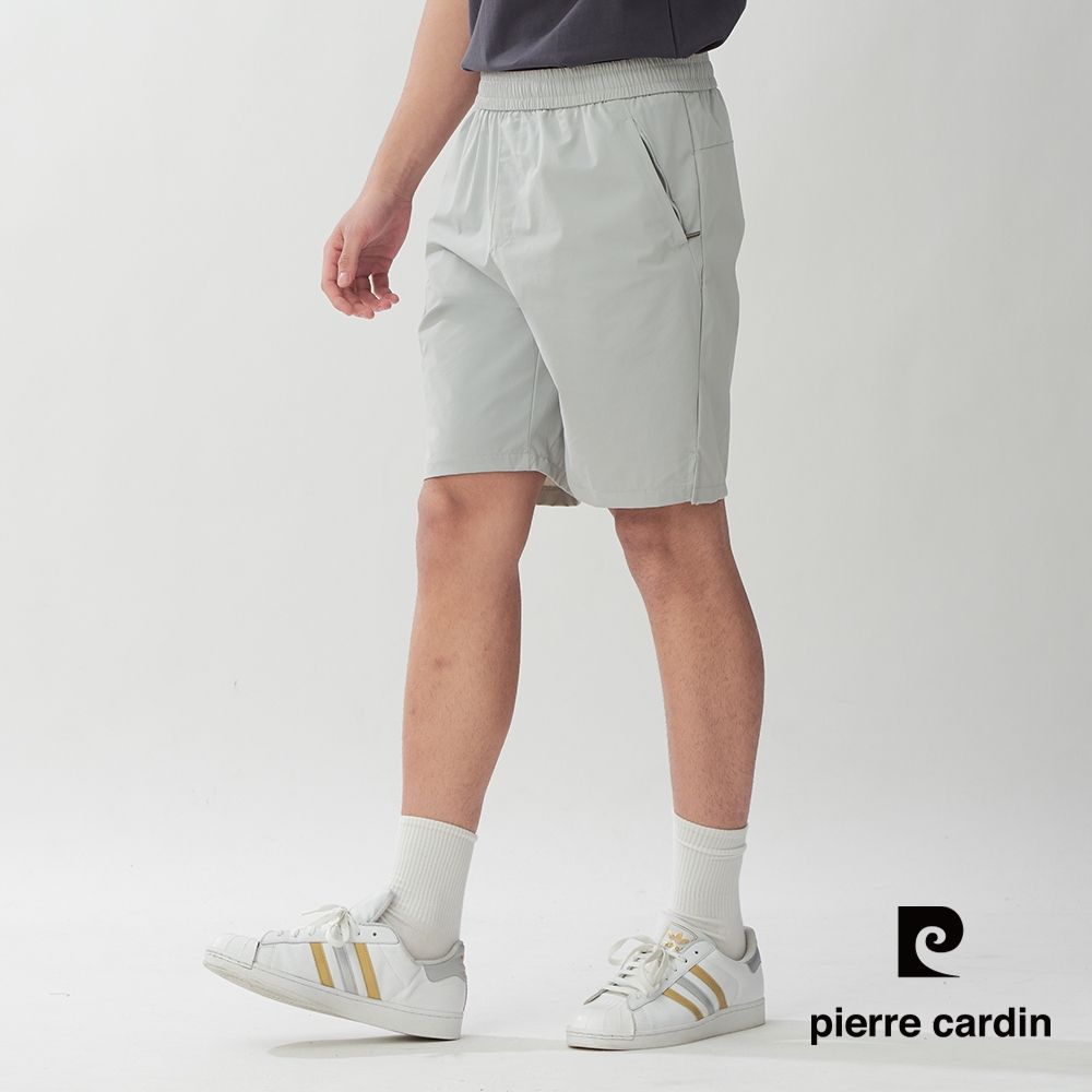 pierre cardin 皮爾卡登 網路獨家 男款 輕量舒適速乾機能短褲(多色任選) (灰色)
