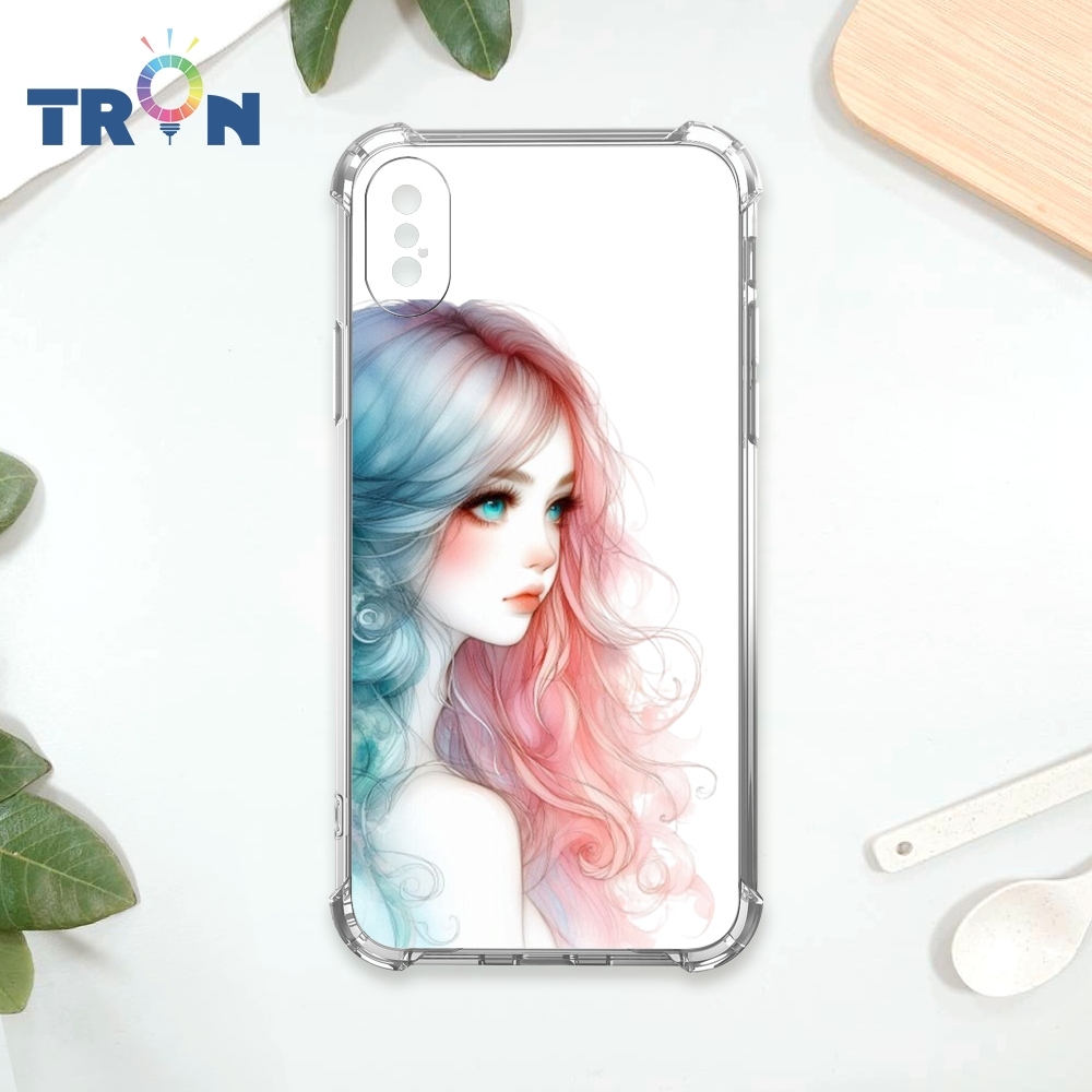 TRON IPhone X/XS 不愛笑的女孩 四角防摔 軟殼 手機殼