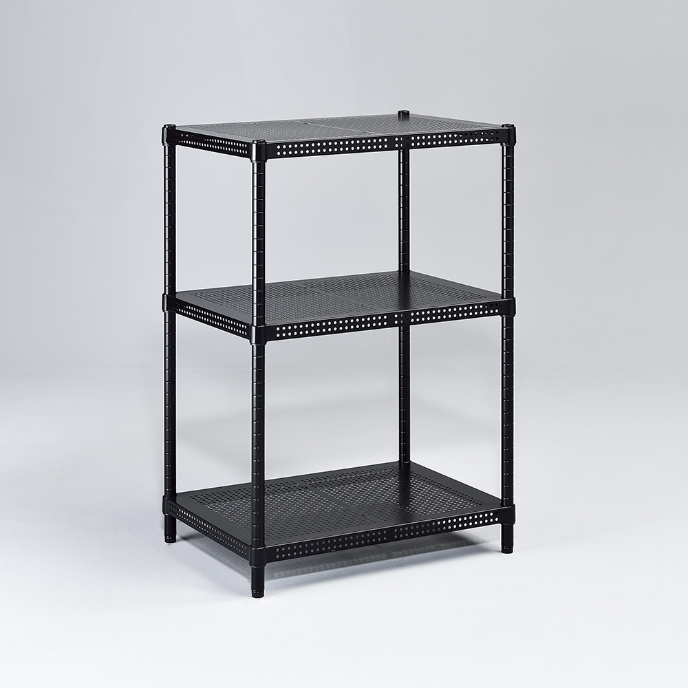 AAA 耐重沖孔式三層烤漆置物架60x45x90cm - 2色可選鐵力士架/沖孔架