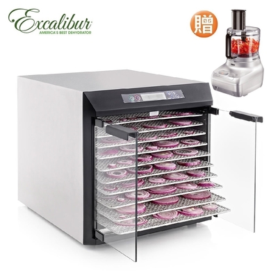 Excalibur依卡莉柏 Excalibur伊卡莉柏 低溫乾果機-十層不鏽鋼 對開玻璃門 EXC10EL