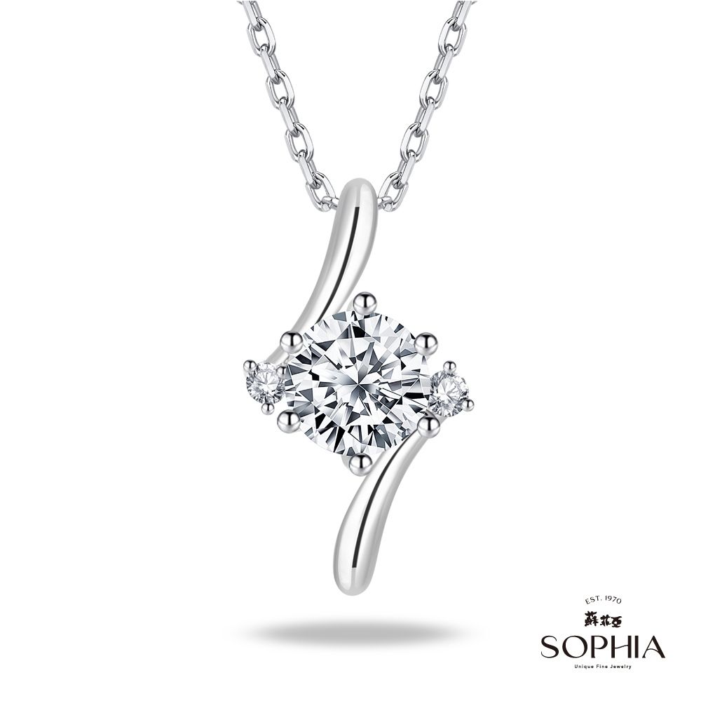 SOPHIA 蘇菲亞珠寶 - 相伴 1.00克拉 F/VS2 PT950鉑金 鑽石項墜