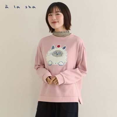 a la sha親子裝 圓滾滾miao長袖上衣