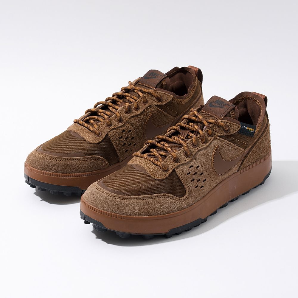 Nike C1TY PRM 男鞋可可咖啡色全黑休閒麂皮網布透氣厚底運動休閒鞋