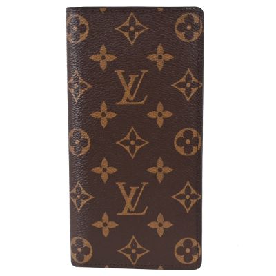 LOUIS VUITTON路易威登 LV M66540 Brazza 經典花紋雙折零錢長夾