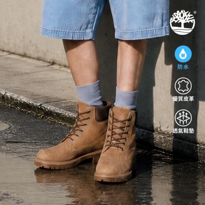 Timberland官方旗艦 男款淺棕色Timberland R 25輕量款防水6吋靴|A6CH6EM5