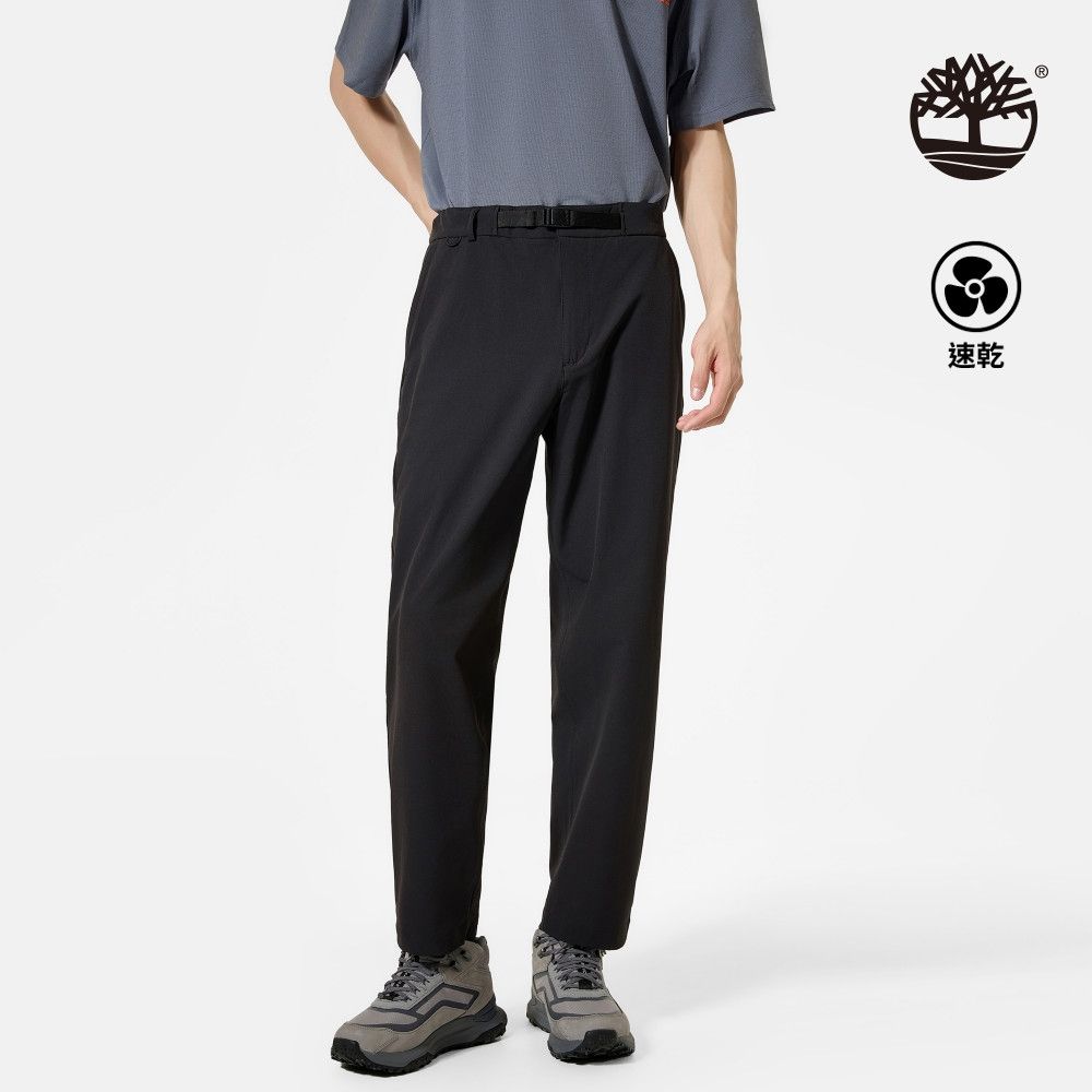 Timberland官方旗艦 中性黑色涼感長褲|A5NHZ001