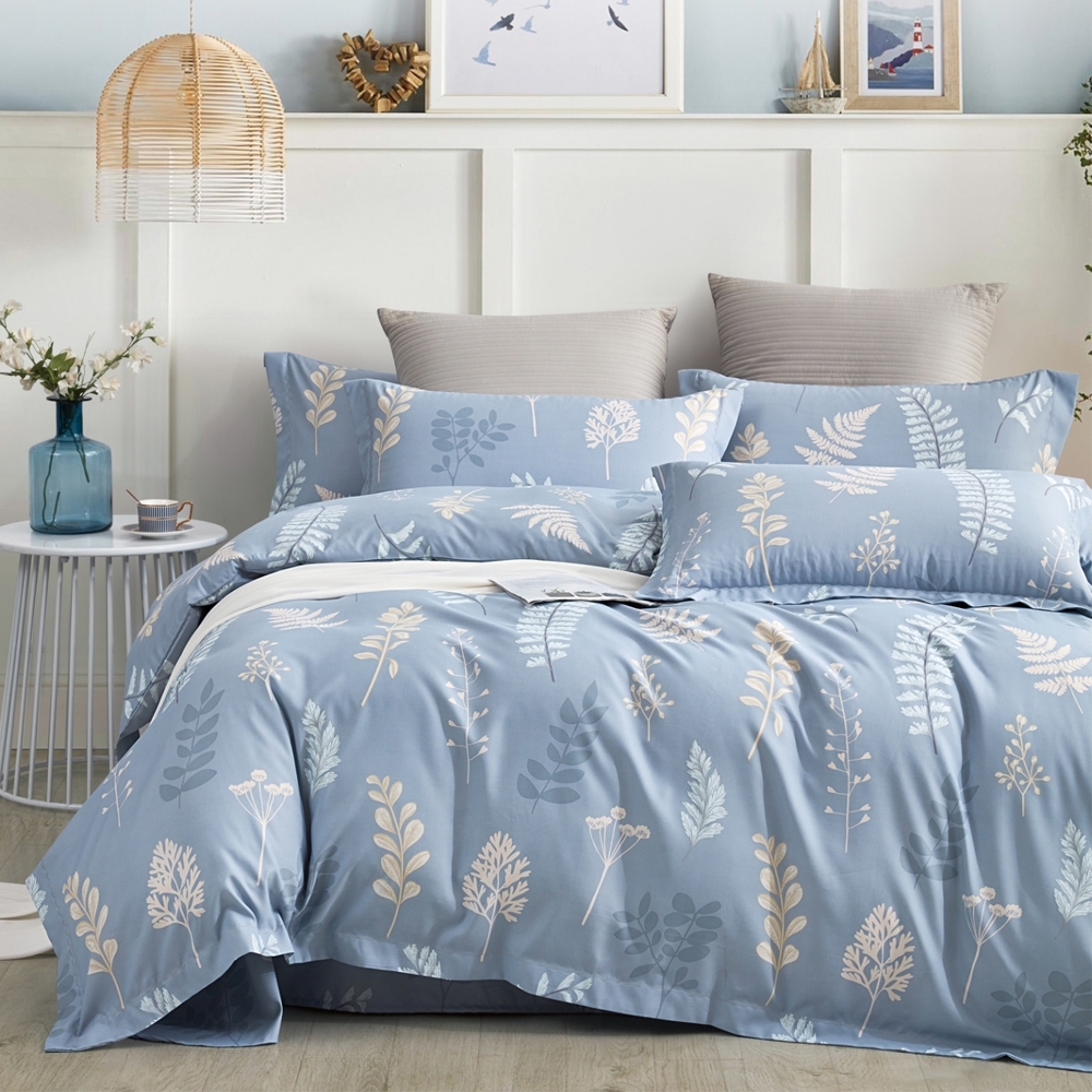 杰克蘭 台灣製造/吸濕排汗天絲/兩用被床包組/TENCEL-(雙人/加大)多款任選 (花海)