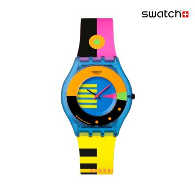 Swatch NEON FLUMOTIONS 超薄手錶/男錶/女錶/瑞士製造 SS08S101 (34mm)