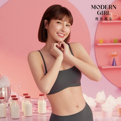 瑪登瑪朵 QQ雲 平口抹胸BraTop M-XXL(鐵石灰)