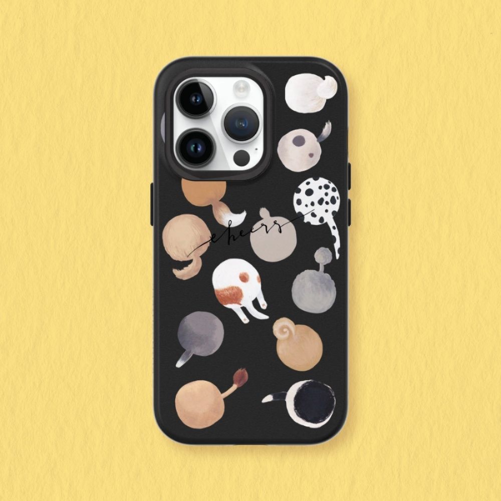 犀牛盾 iPhone 15/16/17系列 SolidX強化吸震緩衝防摔手機殼/獨家設計-冒牌氣球 (經典黑)