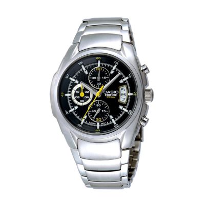 CASIO EDIFICE系列 時尚運動錶-黑-EF-512D-1AVDF