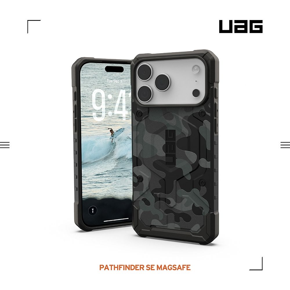 UAG iPhone 18/17 Pro/Pro Max 磁吸耐衝擊經典保護殼-迷彩黑(支援MagSafe 手機殼)
