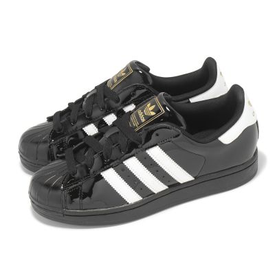 adidas 休閒鞋 Superstar II W 女鞋 Jennie著用款 黑 白 亮皮 漆皮 貝殼頭 愛迪達 JS4009