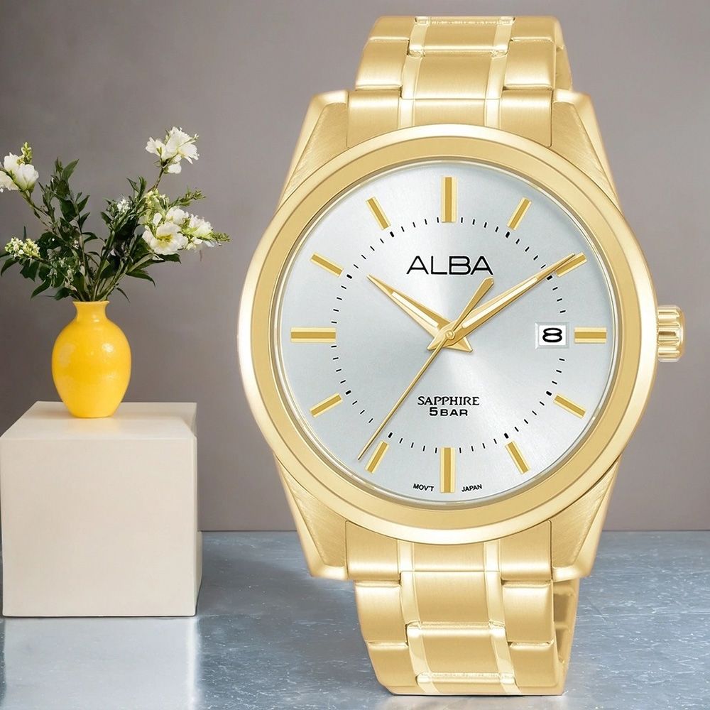ALBA 雅柏 Prestige 簡約時尚大三針手錶 開學購物季 送禮首選-41mm (AS9V18X1/VJ42-X376G)