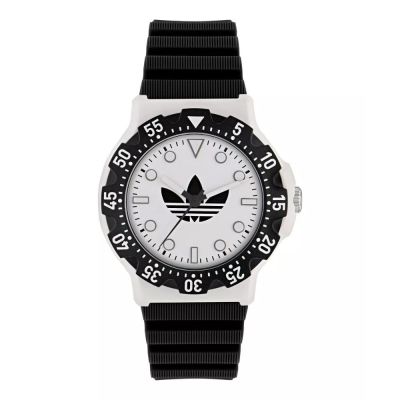 ADIDAS 愛迪達 Discoverer Two 矽膠錶帶_AOSY25516_白色_40mm