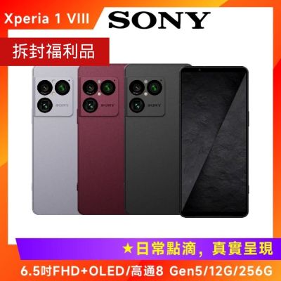 (拆封福利品) SONY Xperia 1 VIII 6.5吋智慧手機 (12G/256G)