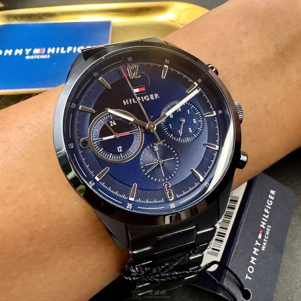 Tommy Hilfiger 湯米希爾費格 男錶,44mm錶徑,編號:TH00077