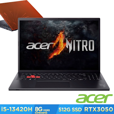 Acer 宏碁 Nitro Lite NL16-71G-511J 16吋筆電(i5-13420H/8GB/512GB/RTX3050/Win11)