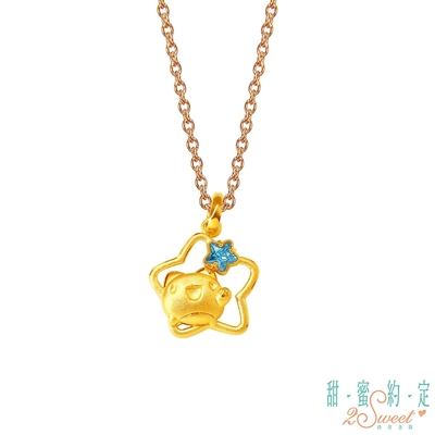 甜蜜約定2SWEET 貓星萬歲貓貓蟲咖波黃金墜子 送項鍊