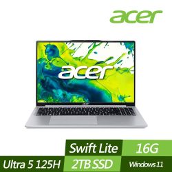 ACER 宏碁 AL16-74P-5985 16吋效能筆電 (Ultra 5 125H/16G/2TB PCIe SSD/Win11/特仕版)