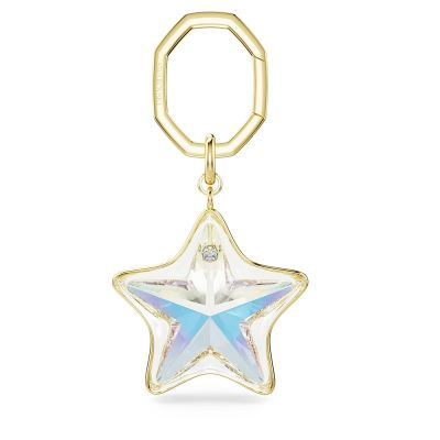 SWAROVSKI 施華洛世奇 Sublima 璀璨光采星星造型手袋吊飾 鑰匙圈 鑰匙扣 周年慶獻禮 送禮推薦-金 5763027