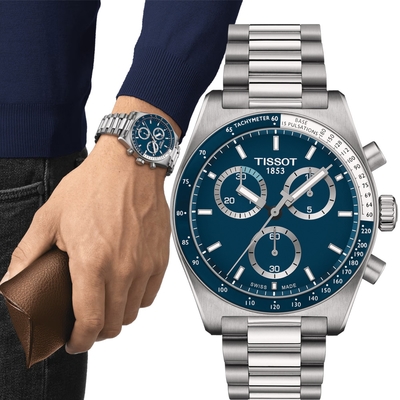 TISSOT 天梭錶 PR516 經典復刻計時腕錶-40mm T1494171104100